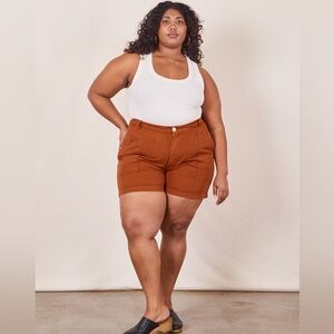 Big Bud Press Work Shorts Burnt Terracotta Size 3XL
